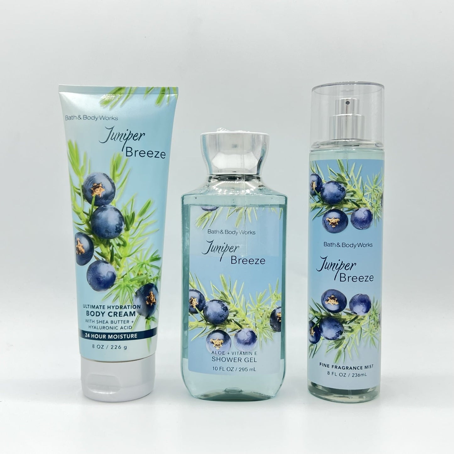 BATH & BODY WORKS - Juniper Breeze Duo - Fine Fragrance Mist et Gel Douche 2×236ml