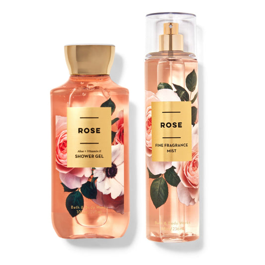 BATH & BODY WORKS - Rose Duo - Shower Gel et Mist 2×295ml