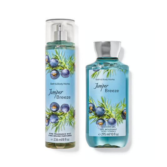 BATH & BODY WORKS - Juniper Breeze Duo - Fine Fragrance Mist et Gel Douche 2×236ml