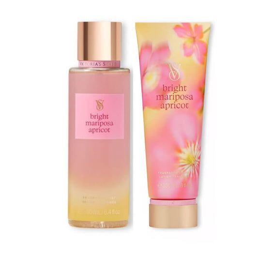 VICTORIA'S SECRET - Duo Bright Mariposa Apricot Fragrance Mist and Lotion