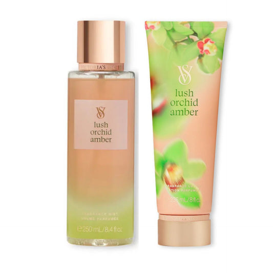 VICTORIA'S SECRET - Duo Lush Orchid Amber Fragrance Mist and Lotion