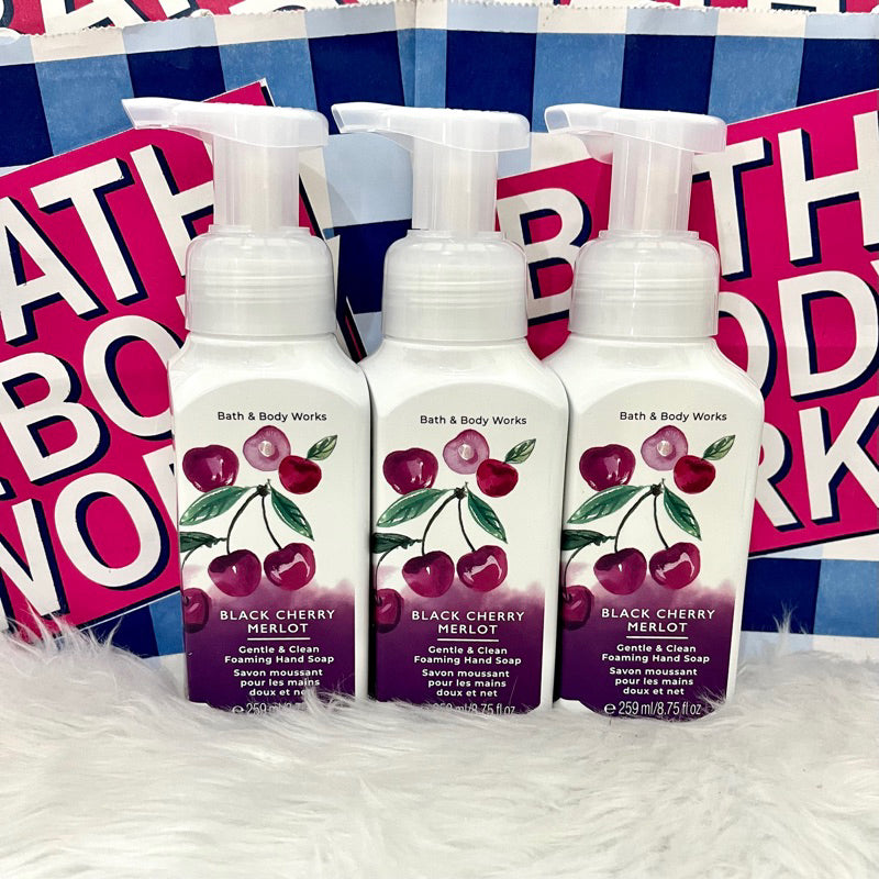 BATH & BODY WORKS - Savon Moussant Pour Les Mains - réf Black Cherry Merlot