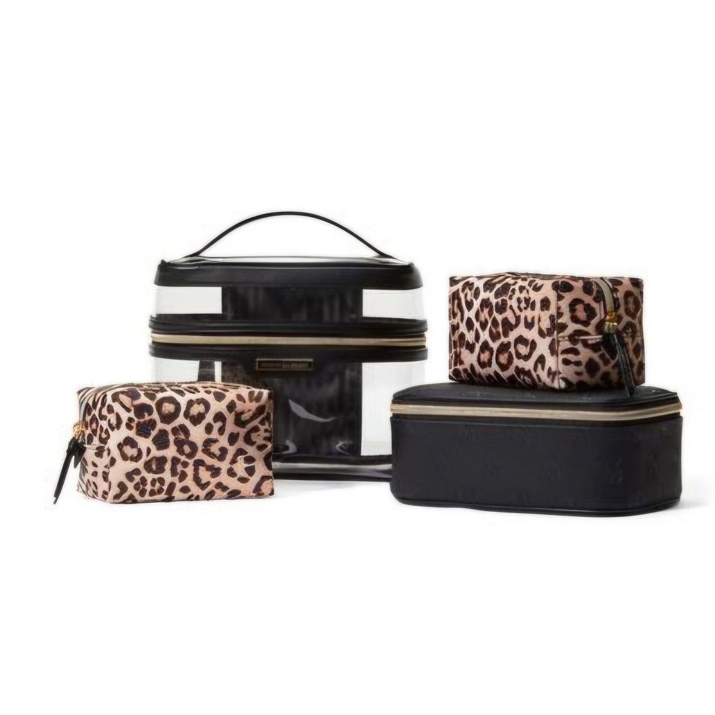 VICTORIA'S SECRET - Luxe Leopard Brown 4 in 1 Makeup Bag